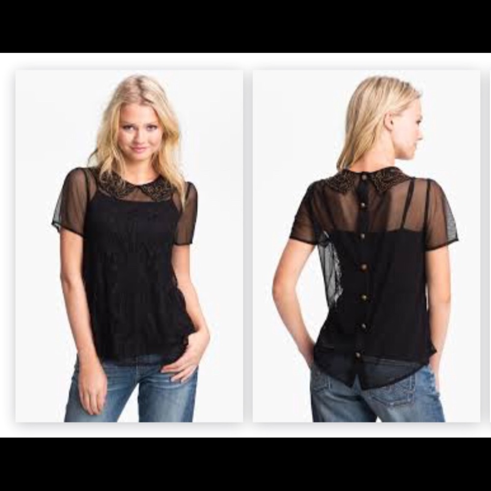 $7❗️HOST PICK 🎉 Full lace, embellished collar.
